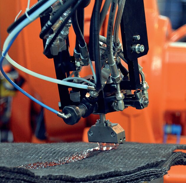 Low-footprint epoxy with tunable latency enables recycled carbon fibre mat adoption