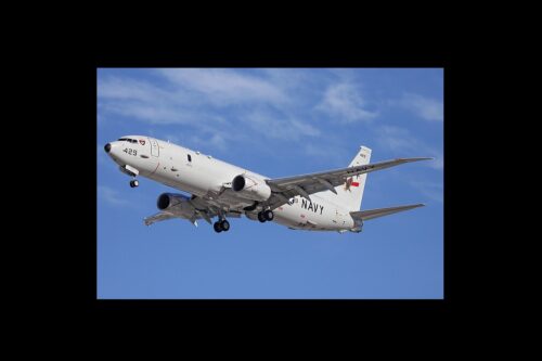 US_Navy_P-8_Poseidon_taking_off_at_Perth_Airport